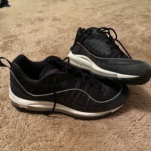 Nike Air Max 98 Oil Gray with reflective strip around each shoe